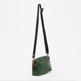 Jack Gomme Mini Shoulder Bag in Coated Linen Cypres Green - Big Bag NY