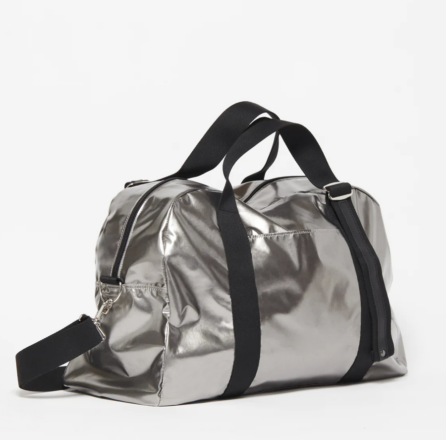 Jack Gomme Original Light Walli Weekend Bag Metal Silver -Big Bag Ny