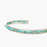 Chan Luu Lucky Stone Skinny Cuff Silver Bracelet