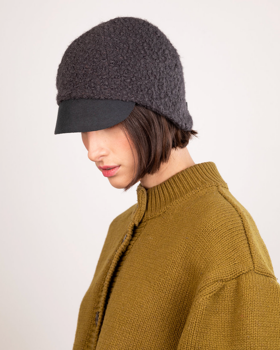 Julie Dubois Diane Wool Cap Cloche Grey - Big Bag NY
