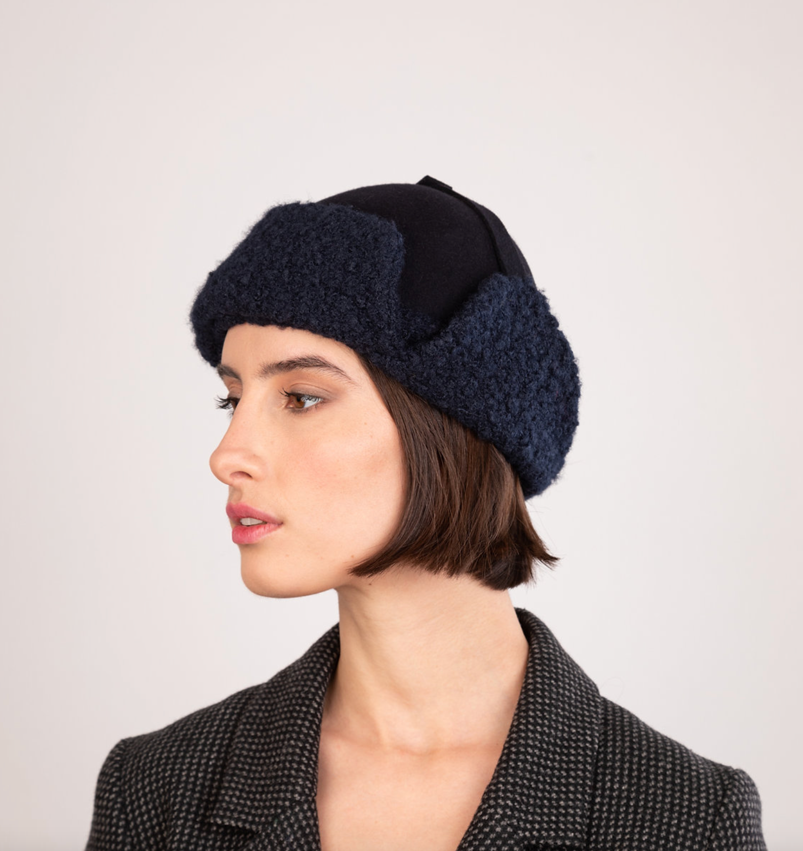 Chapka Wool Cloche Navy - Big Bag NY