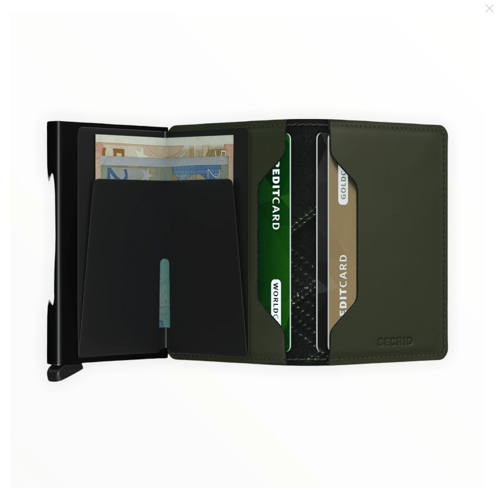 Secrid Slimwallet Linea Green - Big Bag NY