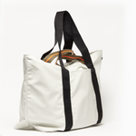 Jack Gomme CHICAGO 48H ESCAPE Weekend Bag Long Weekend bag designed and made in France, ESCAPE line BLANC white - Big Bag NY