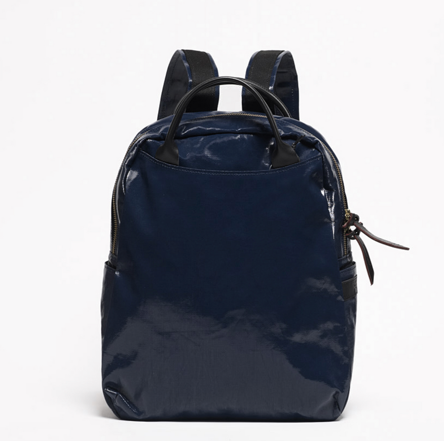 Jack Gomme Lami Linen Backpack Deep Navy- Big Bag NY