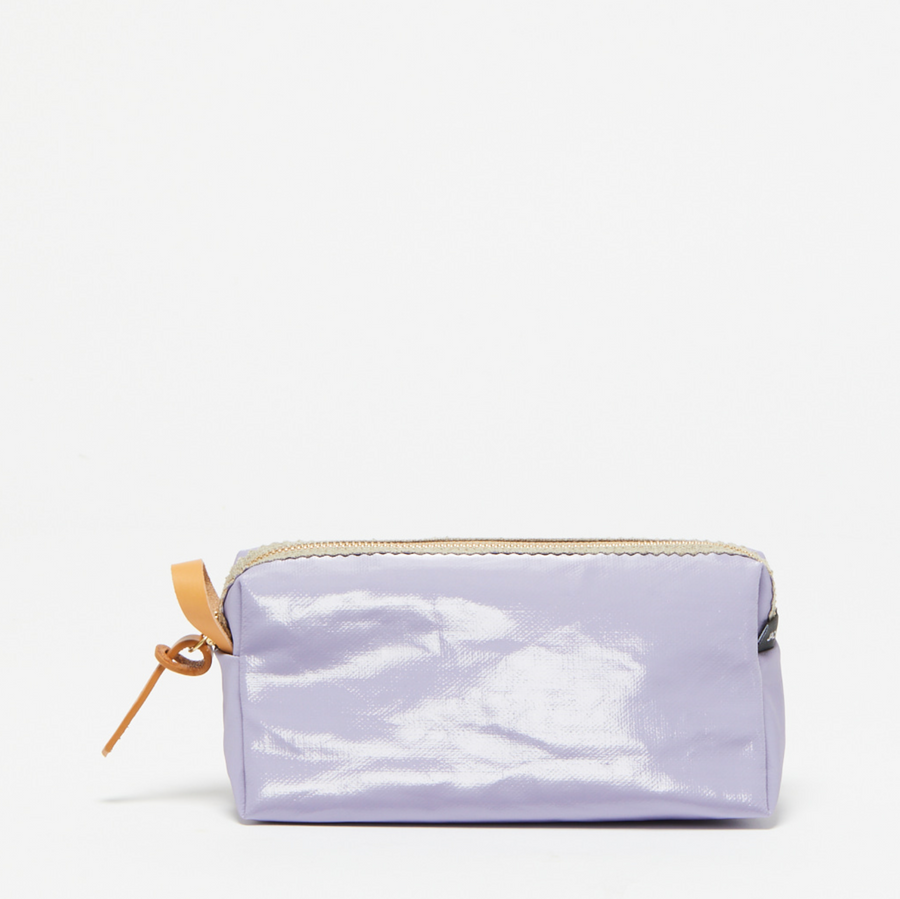 Jack Gomme Atelier Linen BLUSH Cosmetic Pouch Lavender Purple - Big Bag NY
