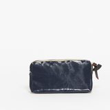 Jack Gomme Atelier Linen BLUSH Cosmetic Pouch Deep Navy - Big Bag NY