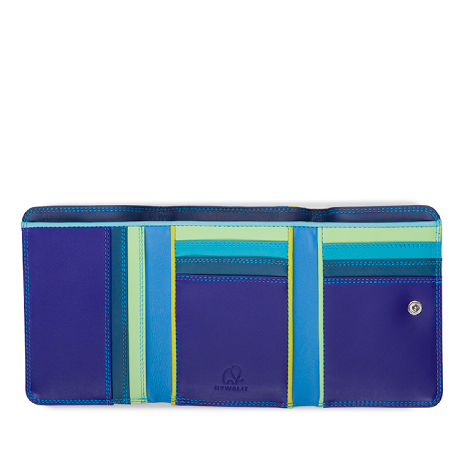 Mywalit Small Trifold Wallet in Seascape 106-92 - Big Bag NY