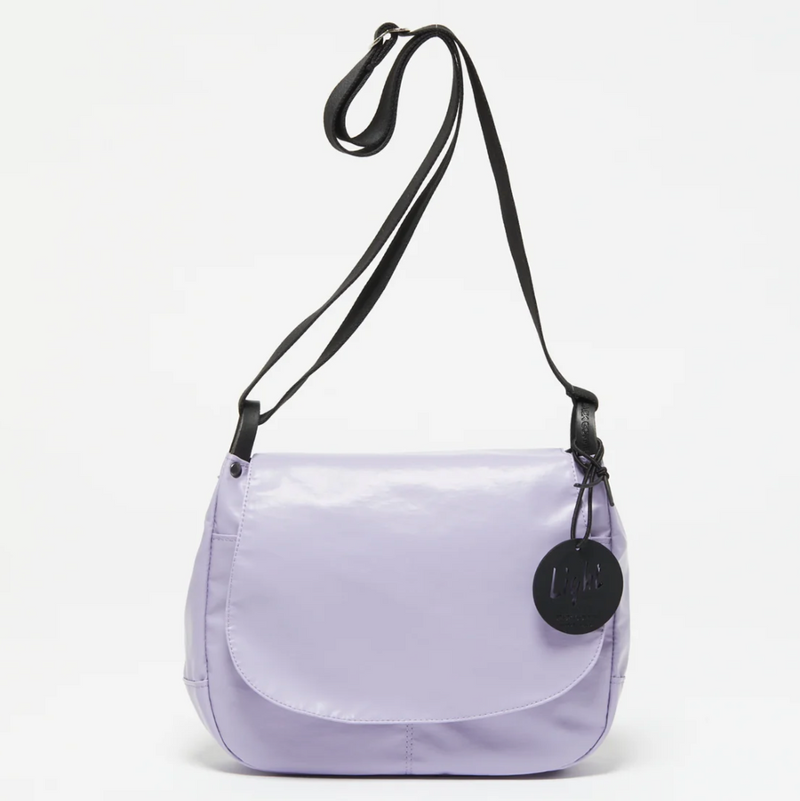 Jack Gomme Nico Light Flap Messenger Lavender Purple - Big Bag NY