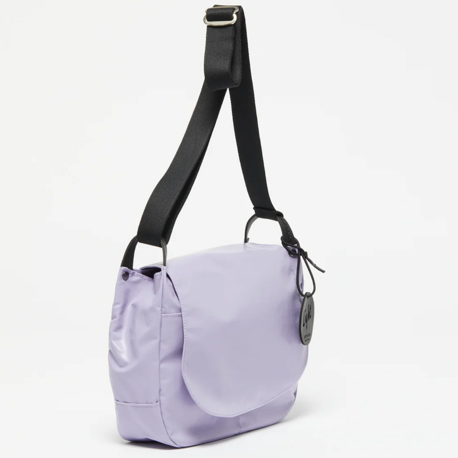 Jack Gomme Nico Light Flap Messenger Lavender Purple - Big Bag NY