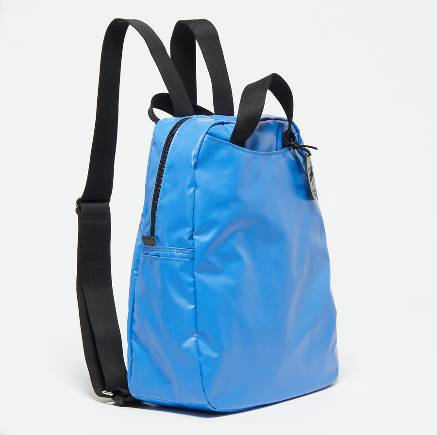 Jack Gomme Original Light LAMI Backpack Bleu Blue - Big Bag NY
