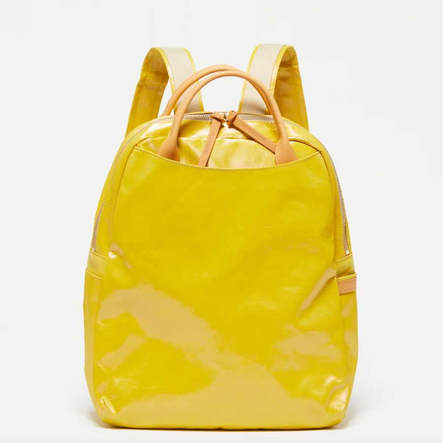 Jack Gomme LAMI Linen Backpack Yellow - Big Bag NY