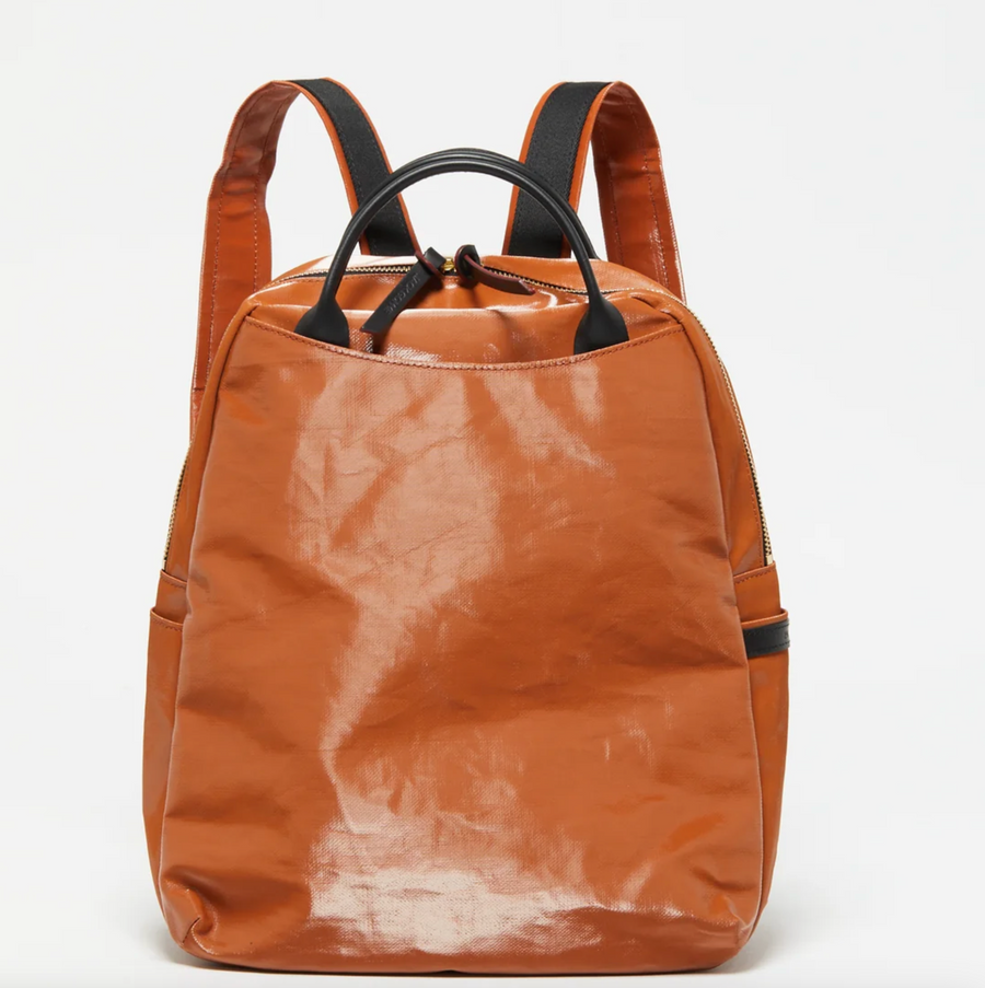 Jack Gomme Atelier Lin LAMI Light Linen Backpack - Big Bag NY Jack Gomme LAMI Linen Backpack Pecan - Big Bag NY