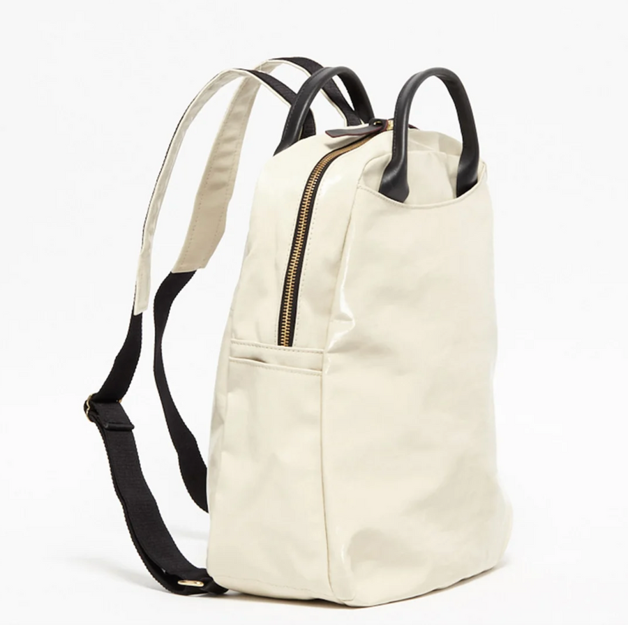 Jack Gomme LAMI Linen Backpack Crema Cream - Big Bag NY