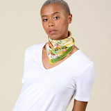 Storiatipic Tiara Silk Scarf JAUNE - Big Bag NYC