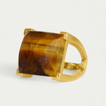 Dean Davidson Plaza Ring in Tiger's Eye - Big Bag NY