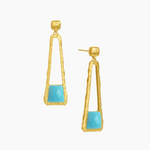 Dean Davidson Nomad Mini Gemstone Drop Earrings in Turquoise - Big Bag NY