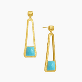 Dean Davidson Nomad Mini Gemstone Drop Earrings in Turquoise - Big Bag NY