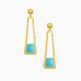 Dean Davidson Nomad Mini Gemstone Drop Earrings in Turquoise - Big Bag NY