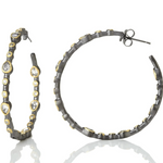 Freida Rothman Signature Teardrop Hoop Earrings - Big Bag NY