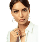 Freida Rothman Signature Bezel Teardrop Earrings - Big Bag NY