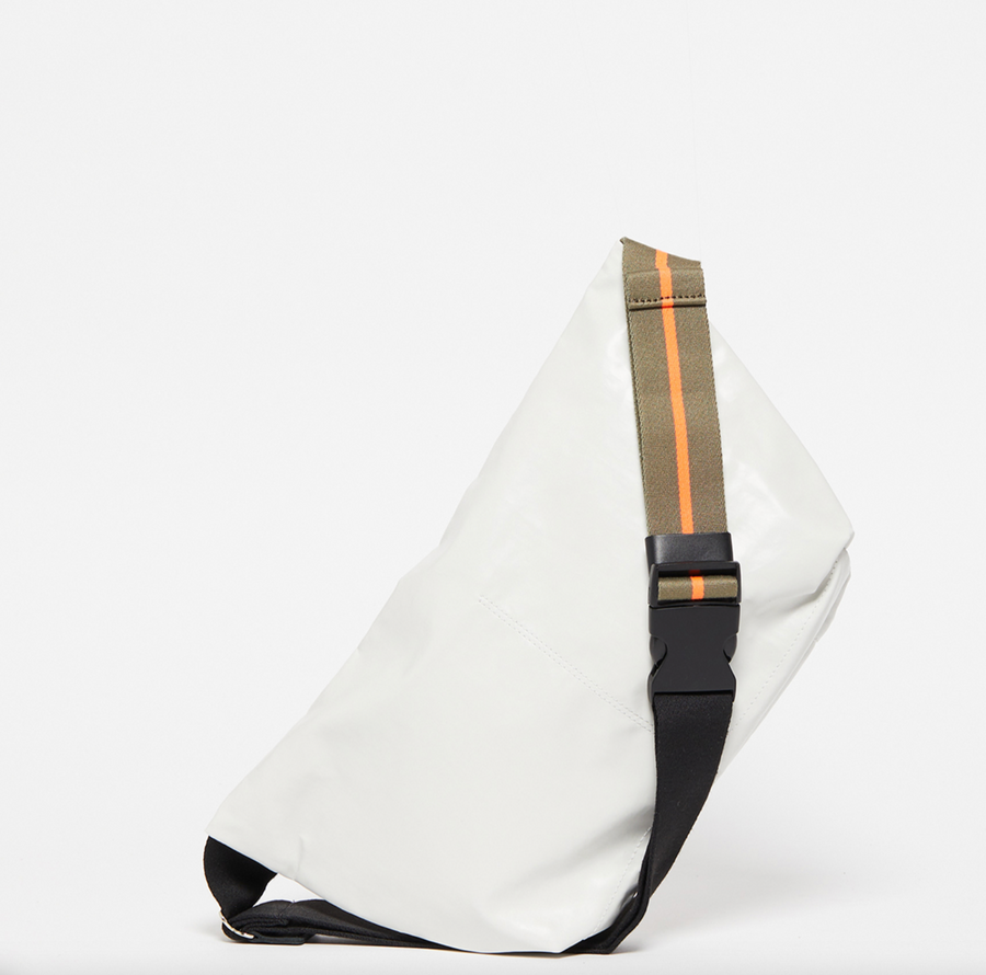 Jack Gomme ESCAPE Hugo Large Bum Bag Crossbody Sling in Blanc White - Big Bag NY