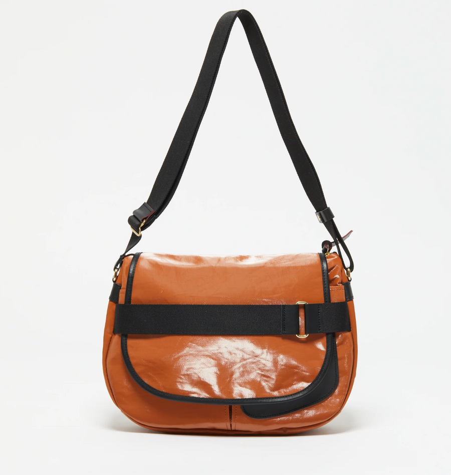 GABY Linen Satchel Messenger Bag