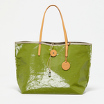 Jack Gomme Linen Bahia Tote in Green - Big Bag NY