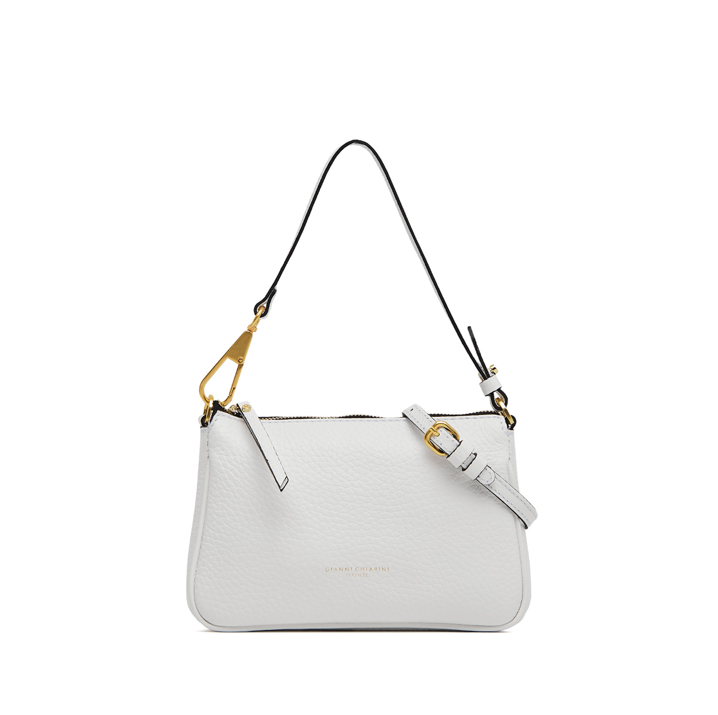 Gianni Chiarini Small Brooke Shoulder Bag Bianco - Big Bag NY