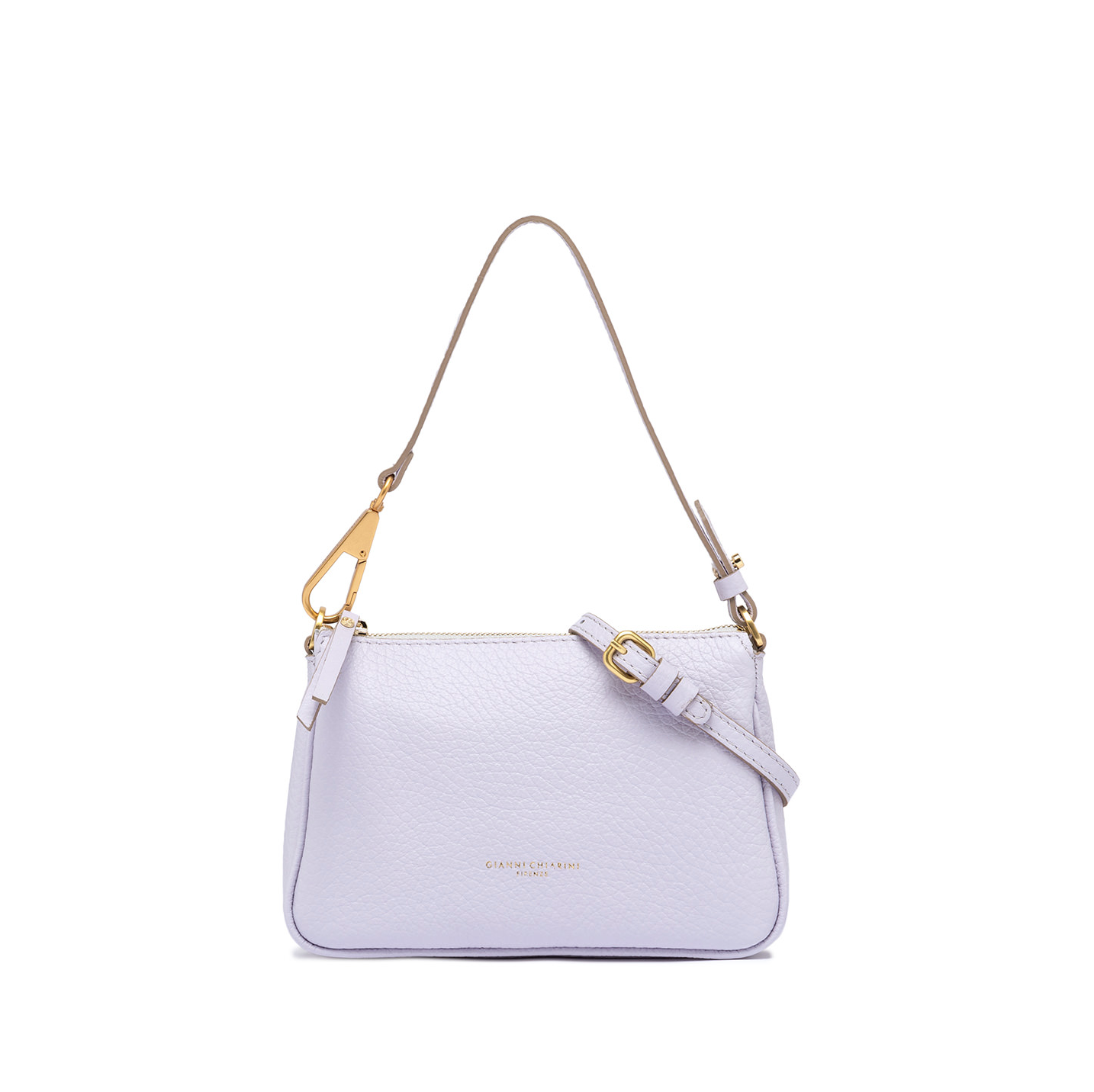 Gianni Chiarini Small Brooke Shoulder Bag Lilac - Big Bag NY