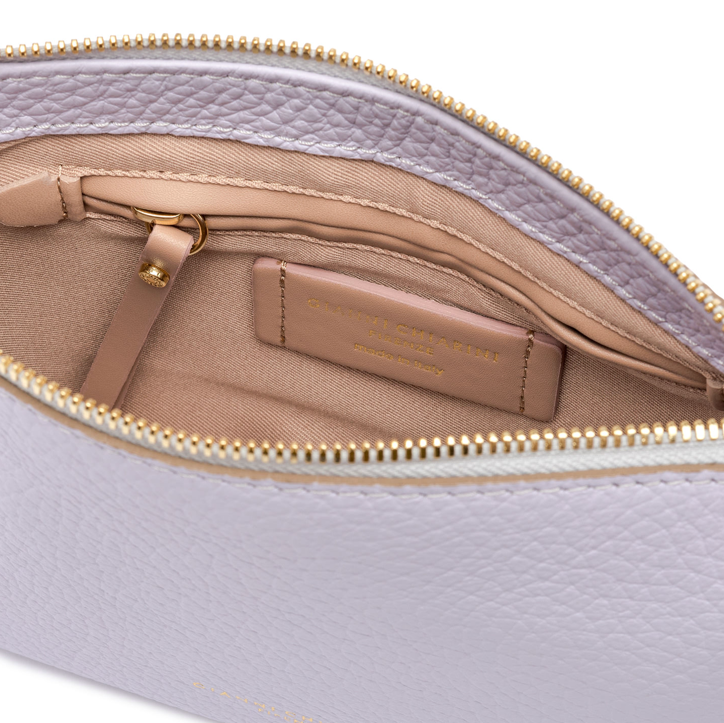 Gianni Chiarini Small Brooke Shoulder Bag Lilac - Big Bag NY