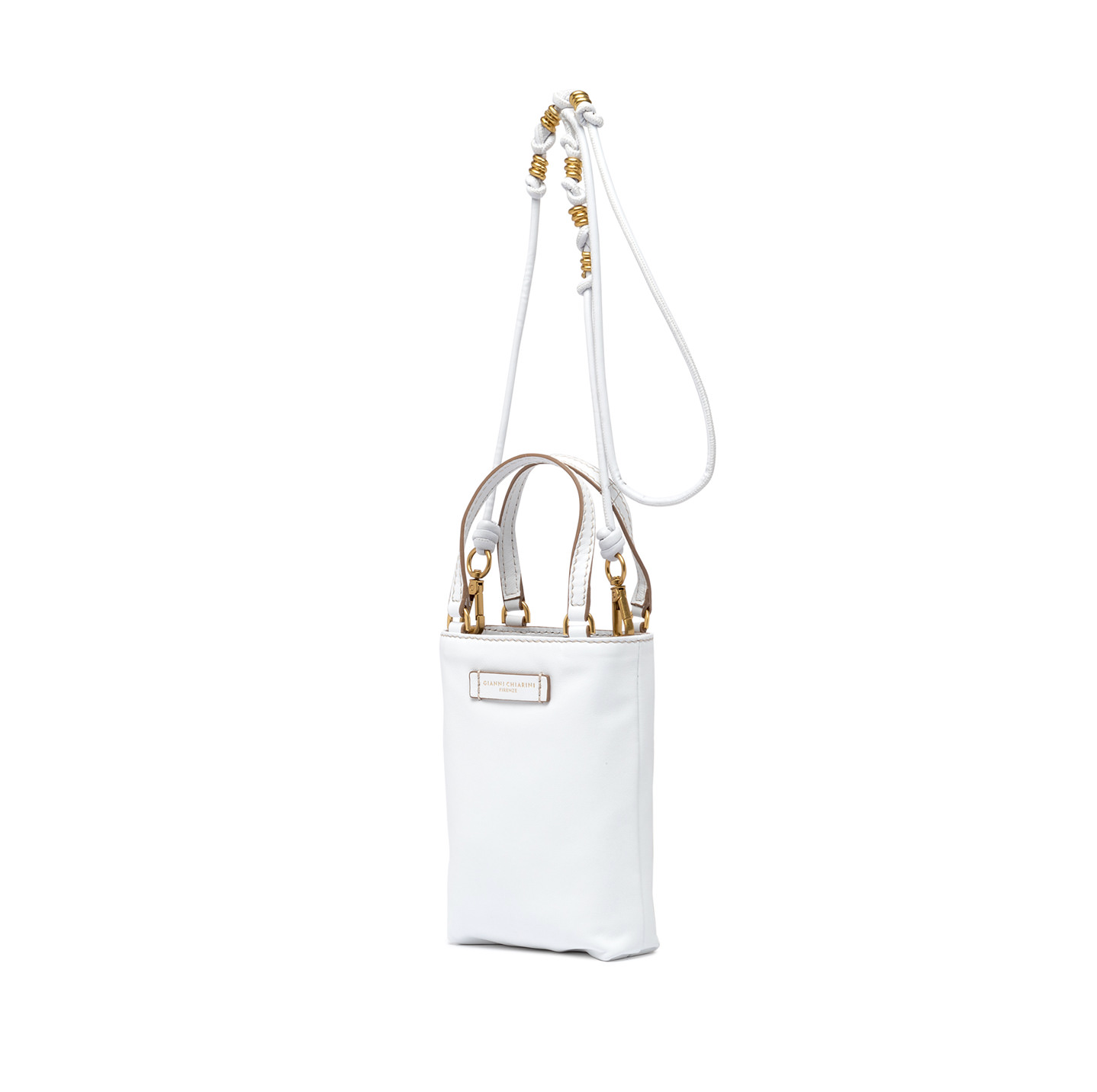 Gianni Chiarini Camilla Knot Mini Bag Bianco - Big Bag NY