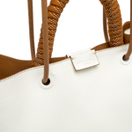 Gianni Chiarini Irene Shoulder Bag in Latte Pecan - Big Bag NY