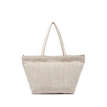 Gianni Chiarini Wide Afra Tote in Linen Marble - Big Bag NY