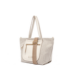 Gianni Chiarini Wide Afra Tote in Linen Marble - Big Bag NY