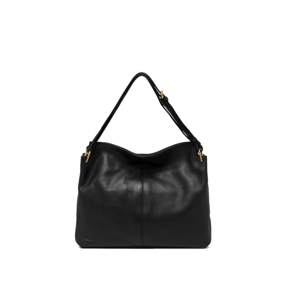 Gianni Chiarini Leila Double Strap Shoulder Bag Nero - Big Bag NY