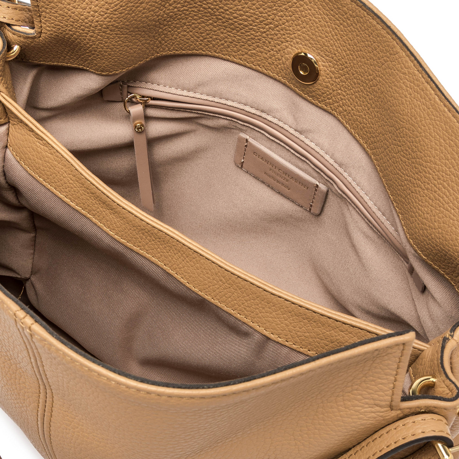 Gianni Chiarini Leila Double Strap Shoulder Bag Nature - Big Bag NY