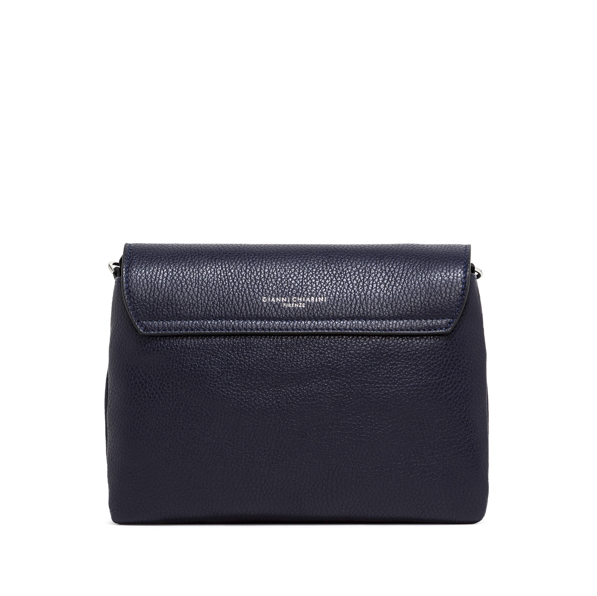 Gianni Chiarini Flap Shoulder Bag Navy - Big Bag NY