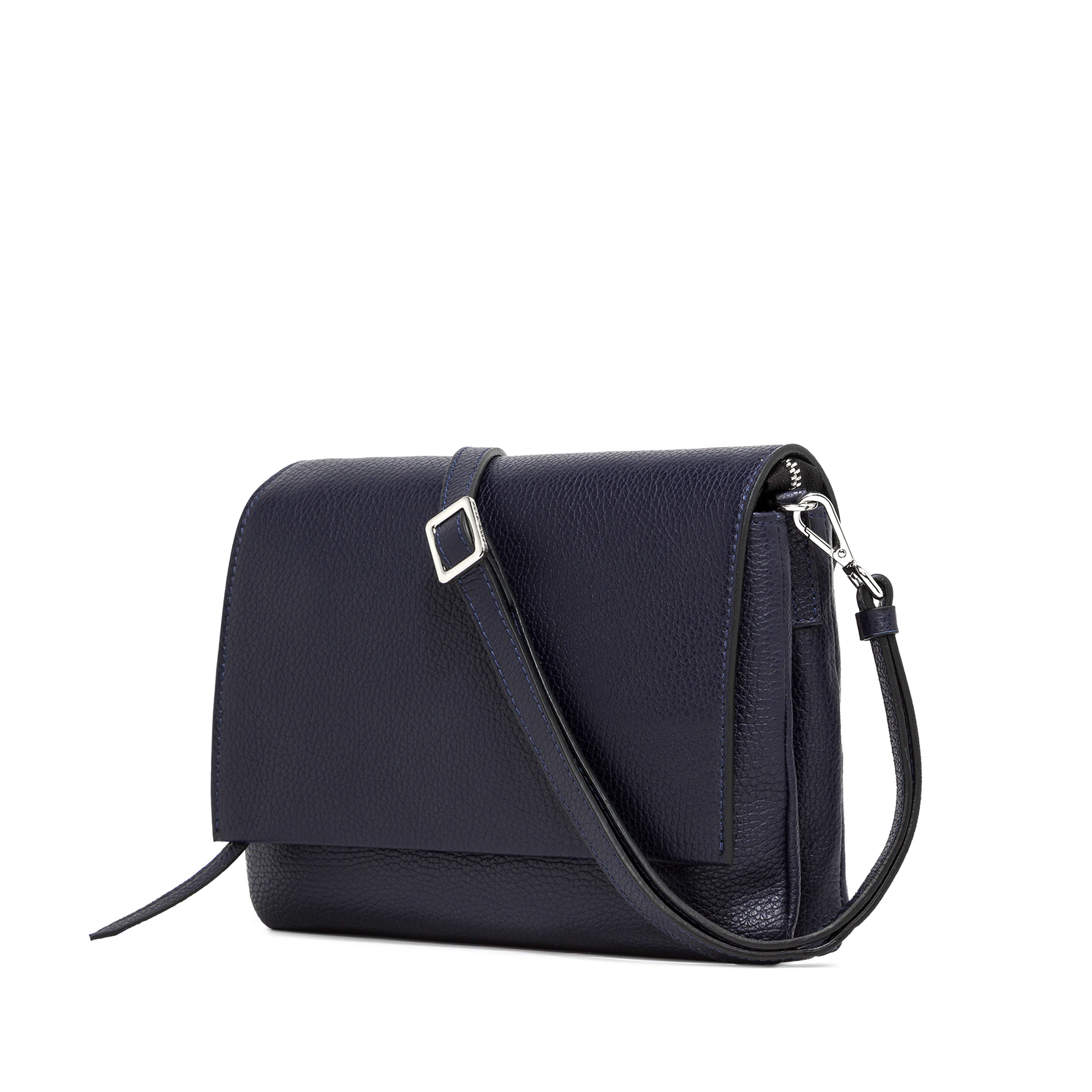 Gianni Chiarini Flap Shoulder Bag Navy - Big Bag NY