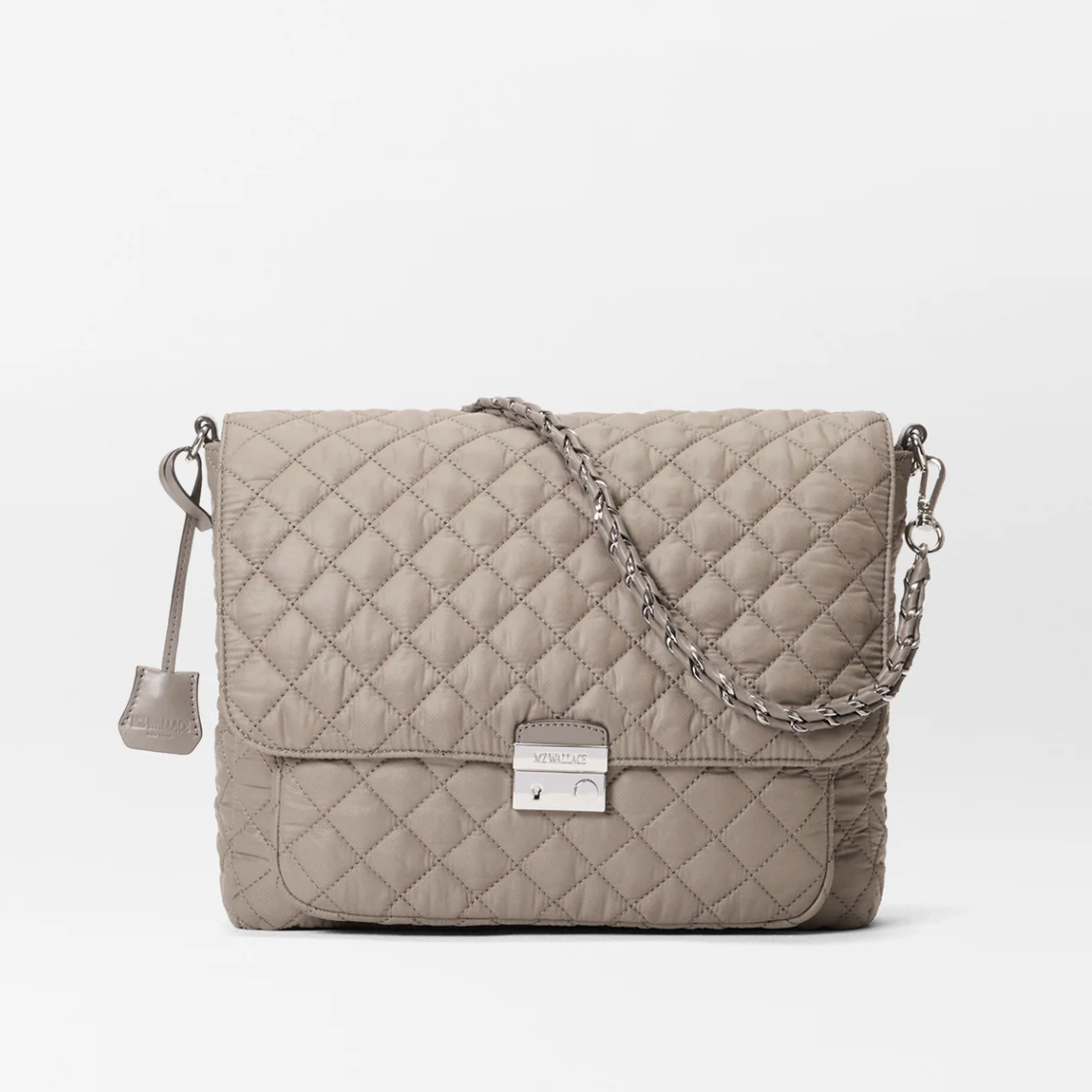 MZ Wallace Large Crosby Lock Crossbody Morning Dove - Big Bag NY