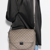 MZ Wallace Large Crosby Lock Crossbody Morning Dove - Big Bag NY