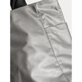 L Bag Zipper Tote in Silver Mesh