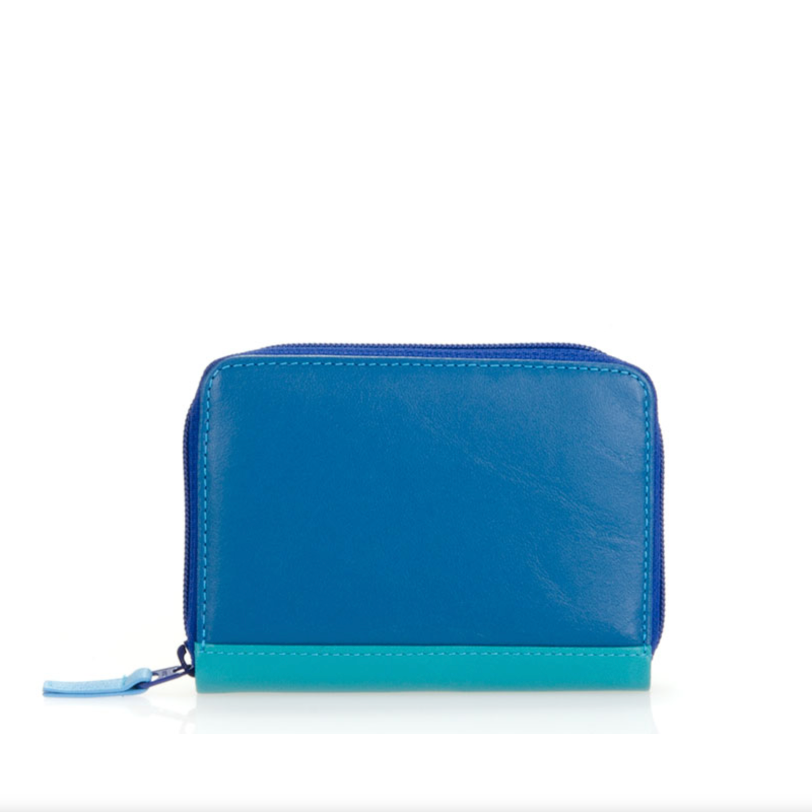 Mywalit RFID-protected Zip Around Fan Credit Card Wallet in Seascape - BIg BAg NY