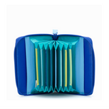 Mywalit RFID-protected Zip Around Fan Credit Card Wallet in Seascape - BIg BAg NY