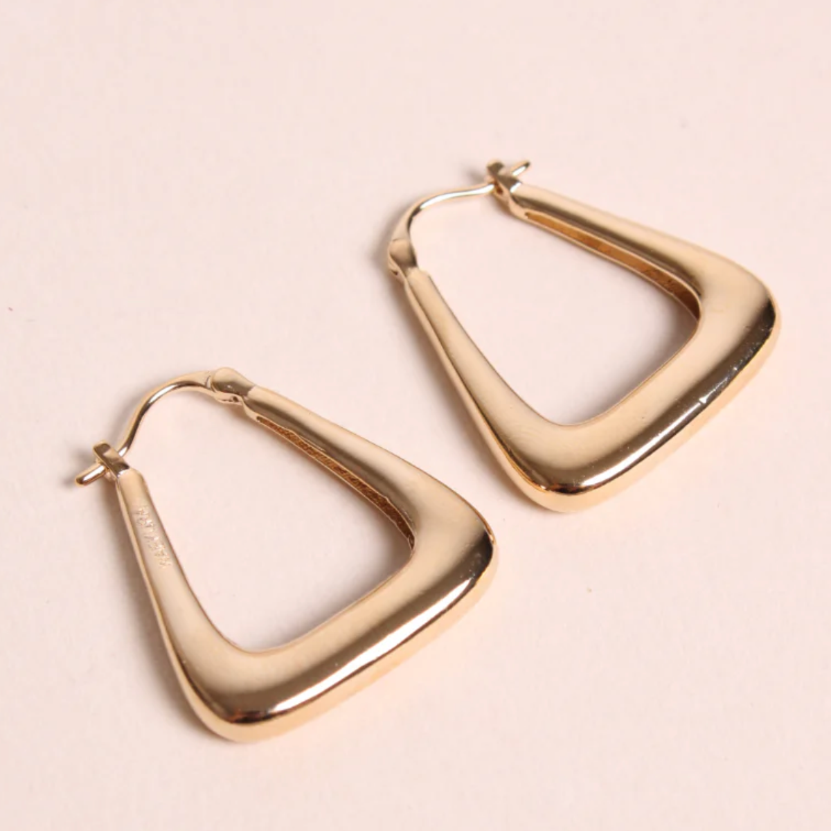 Arlette Triangular Hoop Earrings - Big Bag NY