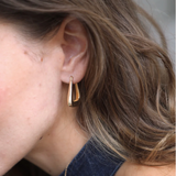 Arlette Triangular Hoop Earrings - Big Bag NY