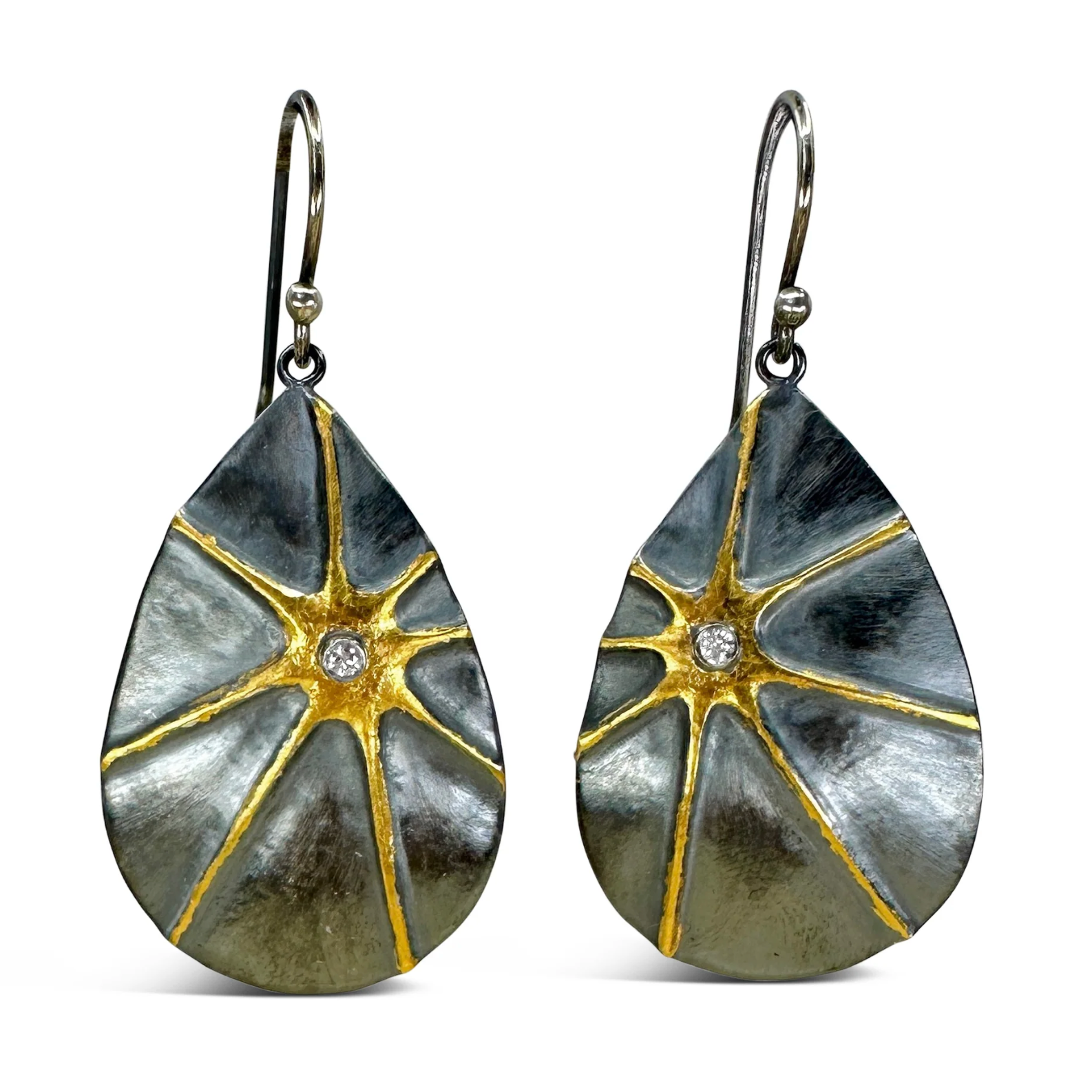 Austin Titus Diamond Burst Earrings - Big Bag NY