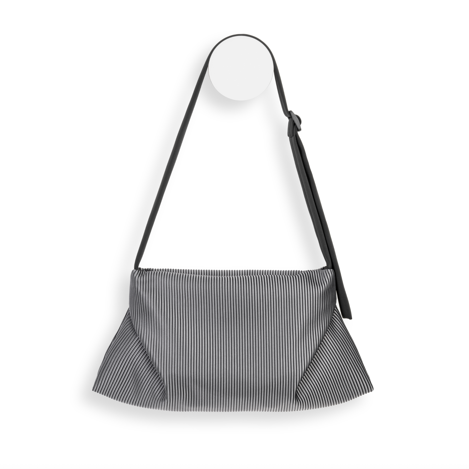 InZu ANVIL Crossbody in Black and Gray Lines - Big Bag NY