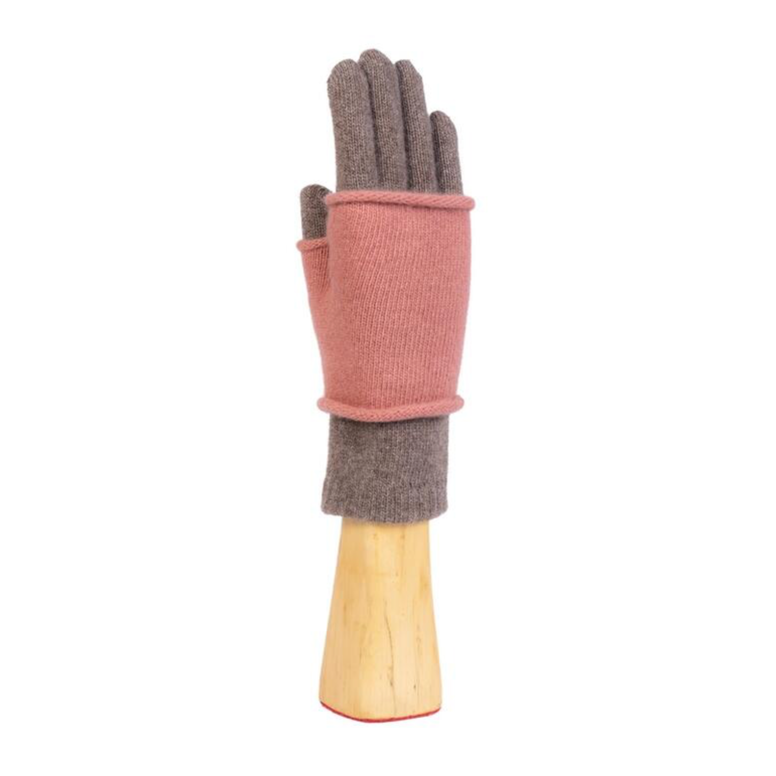 2 in 1 Cashmere Glove with Removable Fingerless Mitten