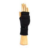 Cashmere and Wool Fingerless Glove with Hood