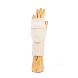 Cashmere and Wool Fingerless Glove with Hood